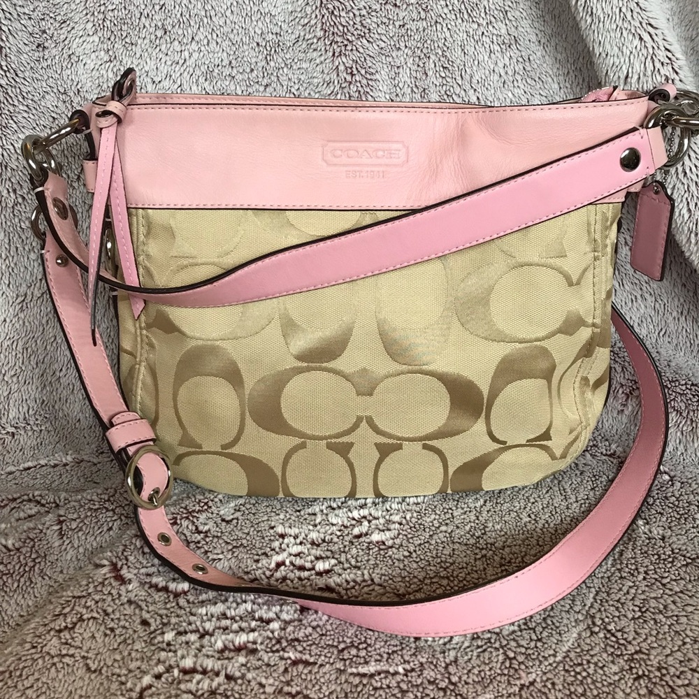 Coach monogram crossbody bag